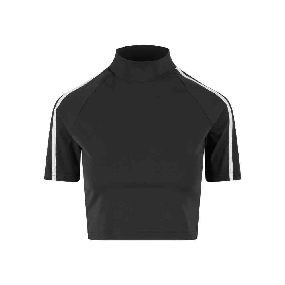 Urban Classics - High Neck Short Crop top - Zwart